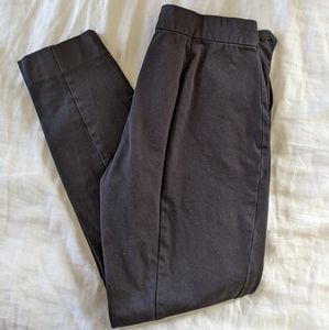 Everlane Side-Zip Stretch Cotton Work Pants in Black